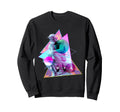 Rodin Thinker Statue Vaporwave Sweatshirt - Graphic Print Men Women - T-Shirt, Sweatshirt, Hoodie