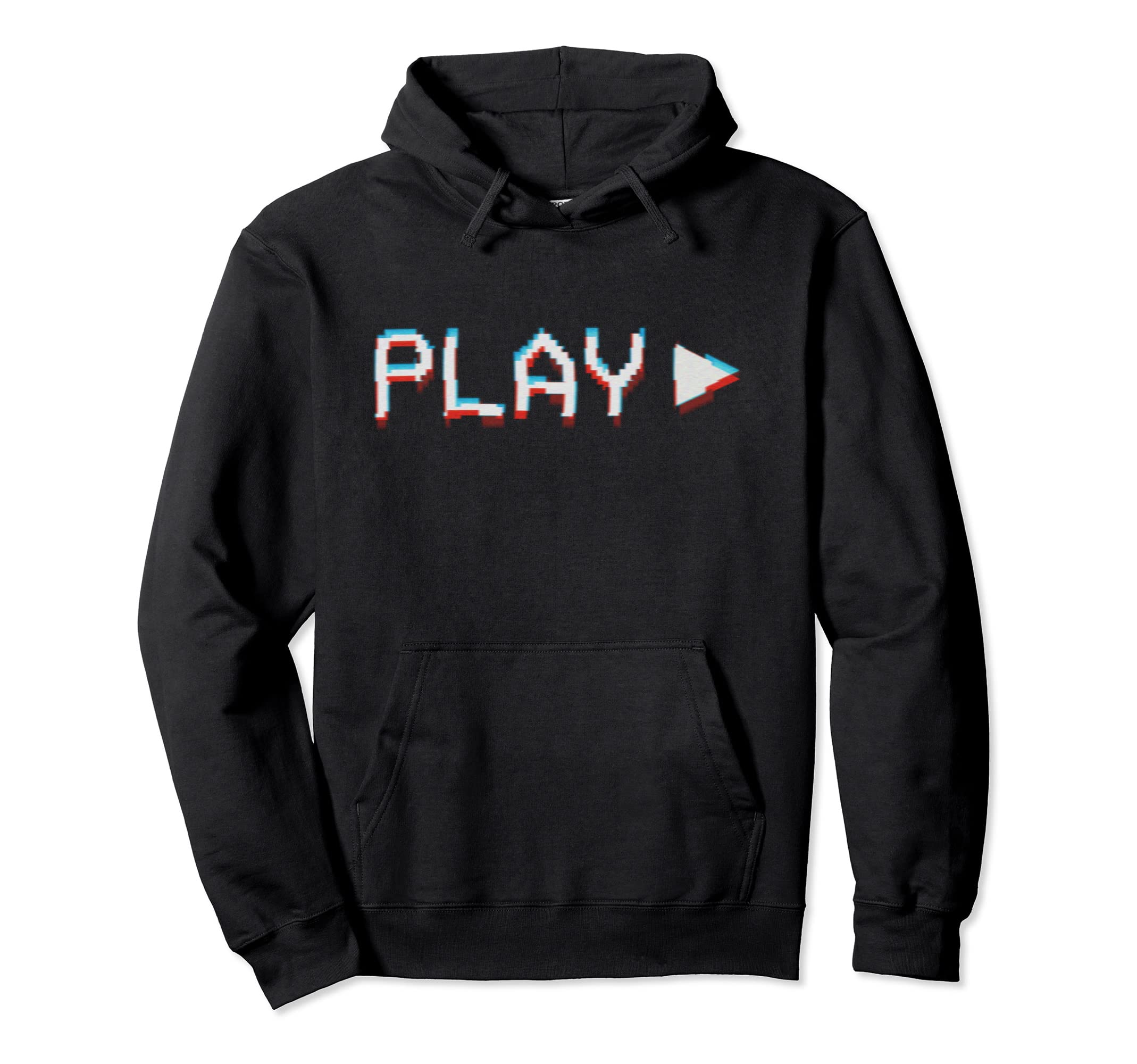 Glitch Vcr Vhs Tape 80S Play Hoodie - Trendy Graphic Unisex - T-Shirt, Sweatshirt, Hoodie