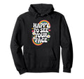 Happy To See Your Face Groovy Rainbow Hoodie - Novelty Apparel Men Women - T-Shirt, Sweatshirt, Hoodie