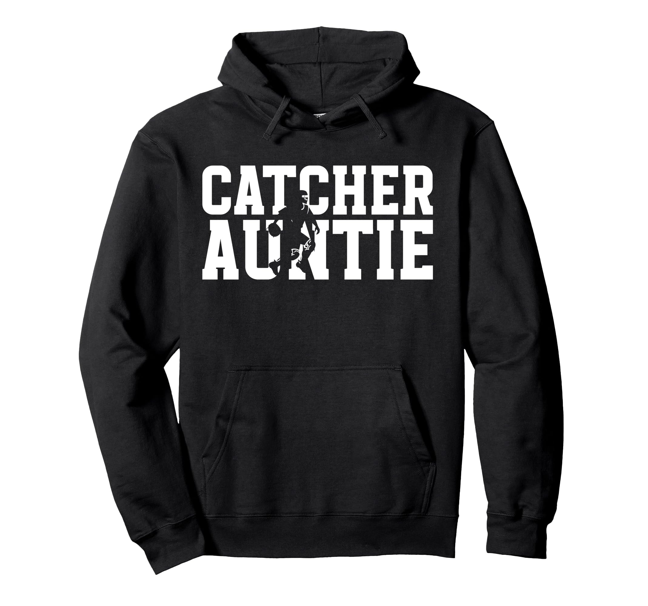 Baseball Catcher Auntie Baseball Catcher Hoodie - Minimalist Print Unisex - T-Shirt, Sweatshirt, Hoodie