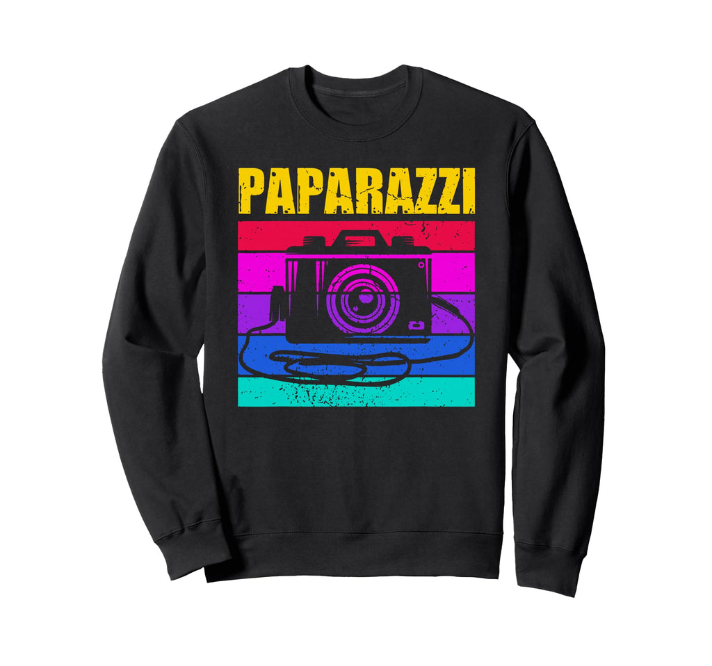 Paparazzi Camera Lover Photographer Sweatshirt - Trendy Graphic for Adults - T-Shirt, Sweatshirt, Hoodie