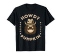 Howdy Pumpkin Cowboy Halloween T-Shirt - Minimalist Print Men Women - T-Shirt, Sweatshirt, Hoodie