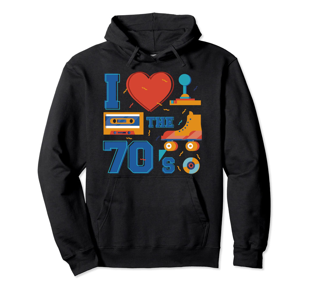1970S 70S I Love Seventies Aesthetic Hoodie - Unique Graphic for Adults - T-Shirt, Sweatshirt, Hoodie