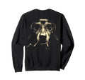 Dachshund Smoking Pipe Grunge Sweatshirt - Aesthetic Graphic for Adults - T-Shirt, Sweatshirt, Hoodie
