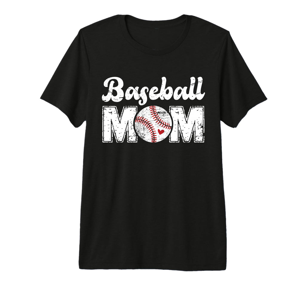 Baseball Mom Mothers Day Tri Blend T-Shirt - Graphic Print for Adults - T-Shirt, Sweatshirt, Hoodie
