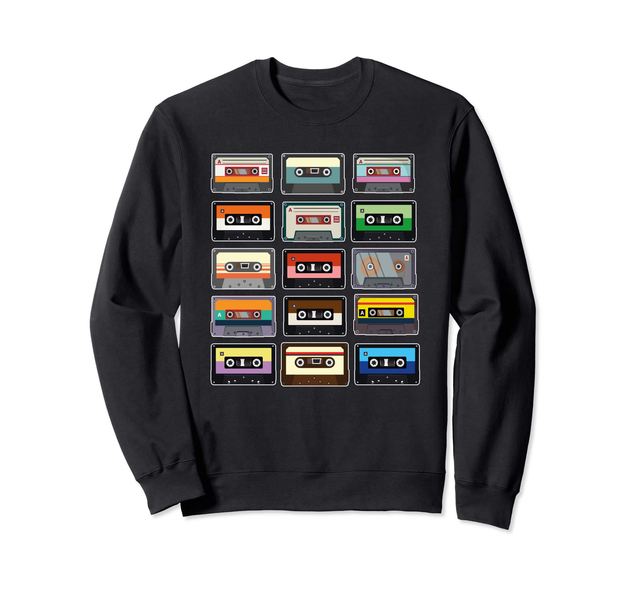 80S Cassette Mixtapes Radio Music Sweatshirt - Streetwear Style for Adults - T-Shirt, Sweatshirt, Hoodie