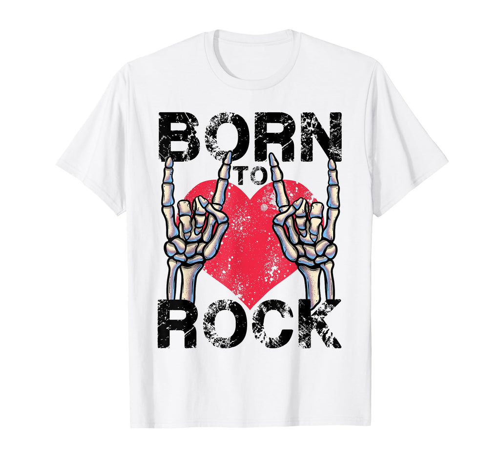 Born To Rock Lets Rock Rock Roll Rock T-Shirt - Graphic Print Men Women - T-Shirt, Sweatshirt, Hoodie
