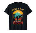 Bison Just Who Loves Bison Sunset Gift T-Shirt - Novelty Apparel Men Women - T-Shirt, Sweatshirt, Hoodie