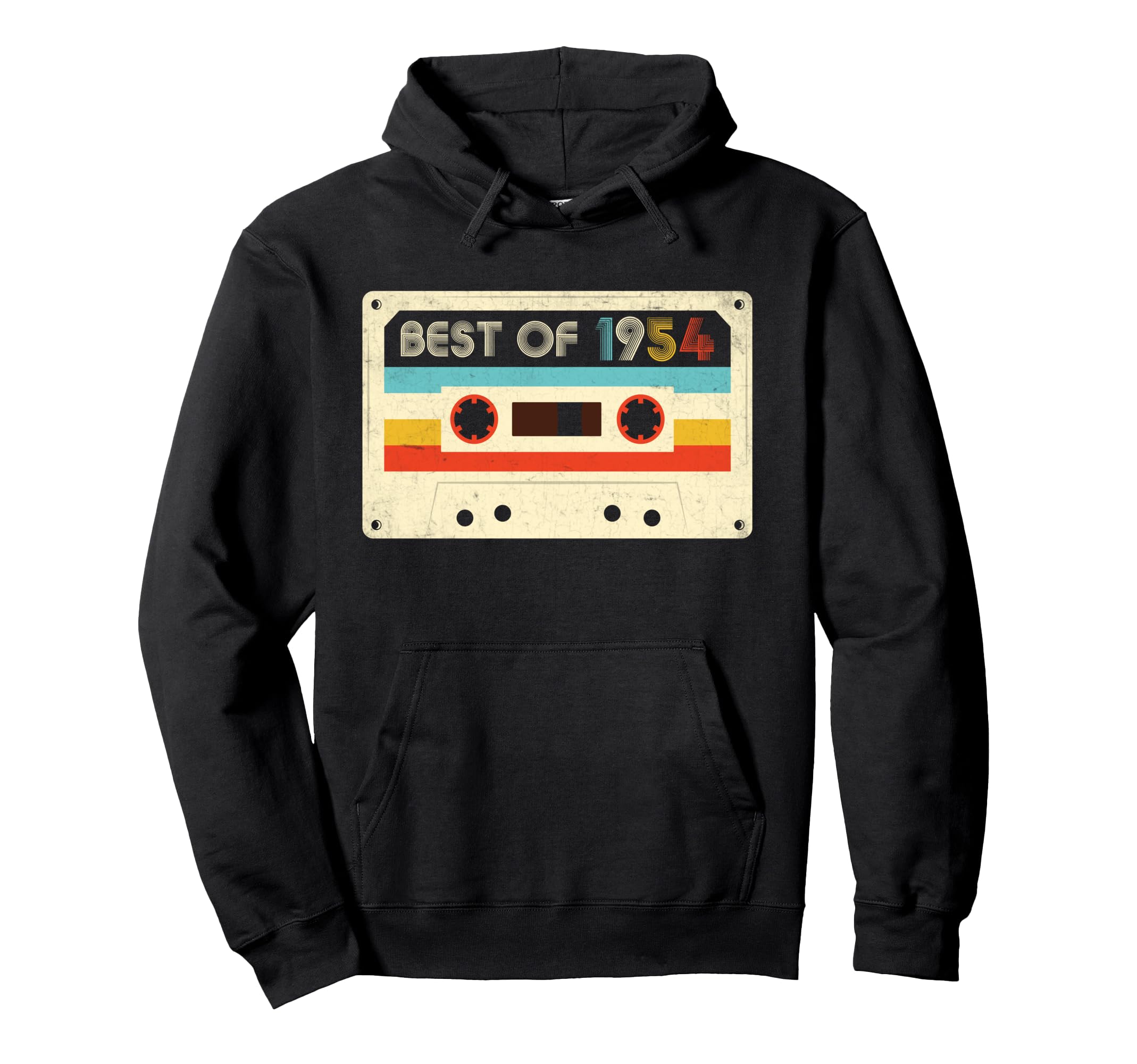 71St Birthday Gifts Best 1954 Cassette Tape Hoodie - Trendy Graphic Unisex - T-Shirt, Sweatshirt, Hoodie