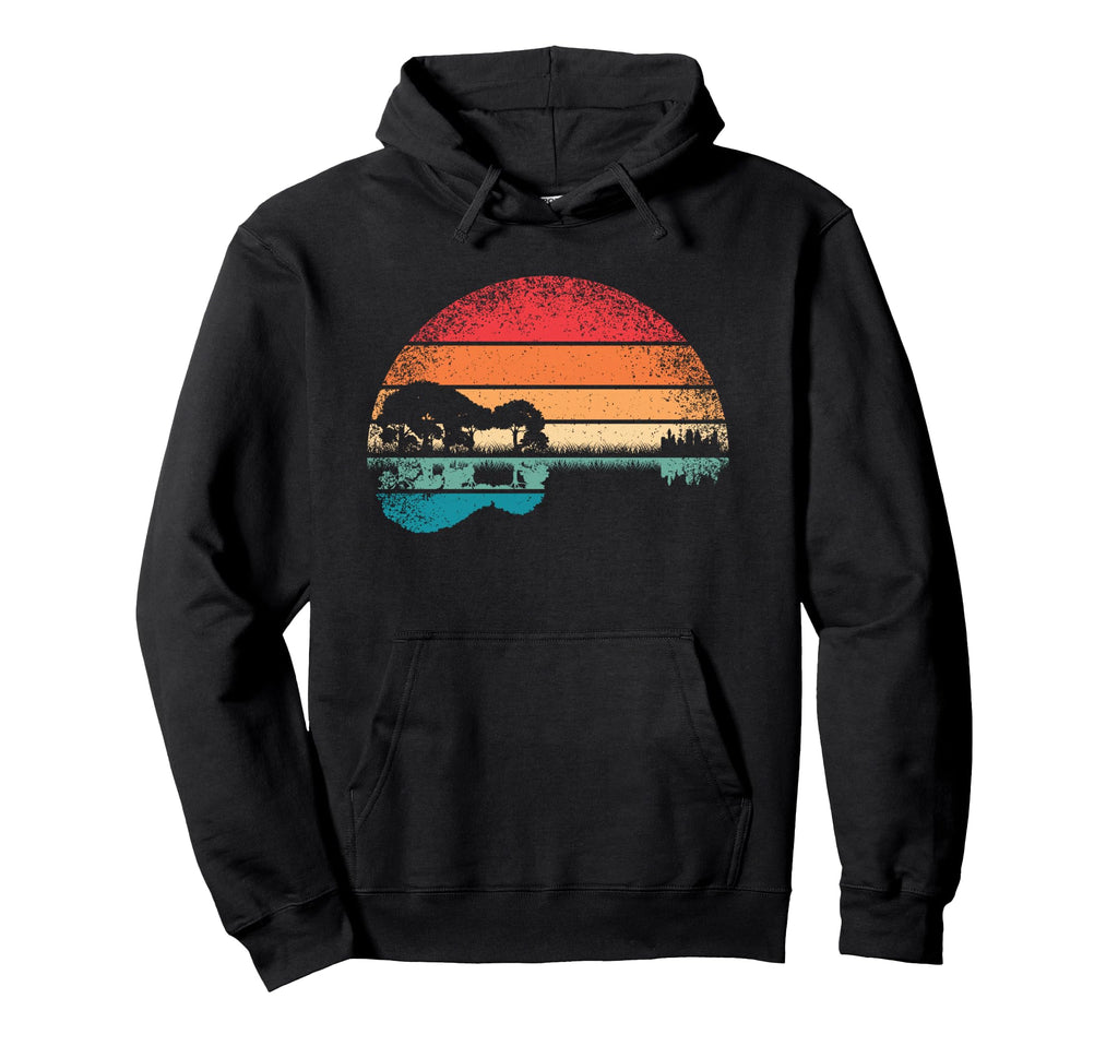 Acoustic Guitar Lake Guitarist Music Hoodie - Casual Everyday Wear Unisex - T-Shirt, Sweatshirt, Hoodie