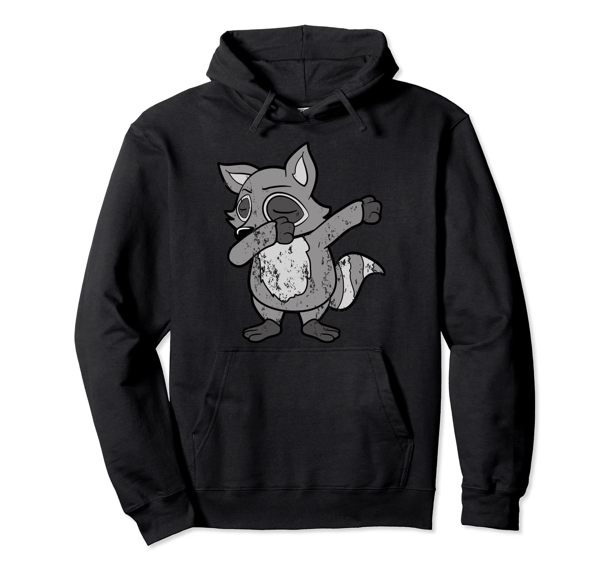 Racoon Raccoon Dabbing Dab Dancing Hoodie - Unique Graphic for Adults - T-Shirt, Sweatshirt, Hoodie