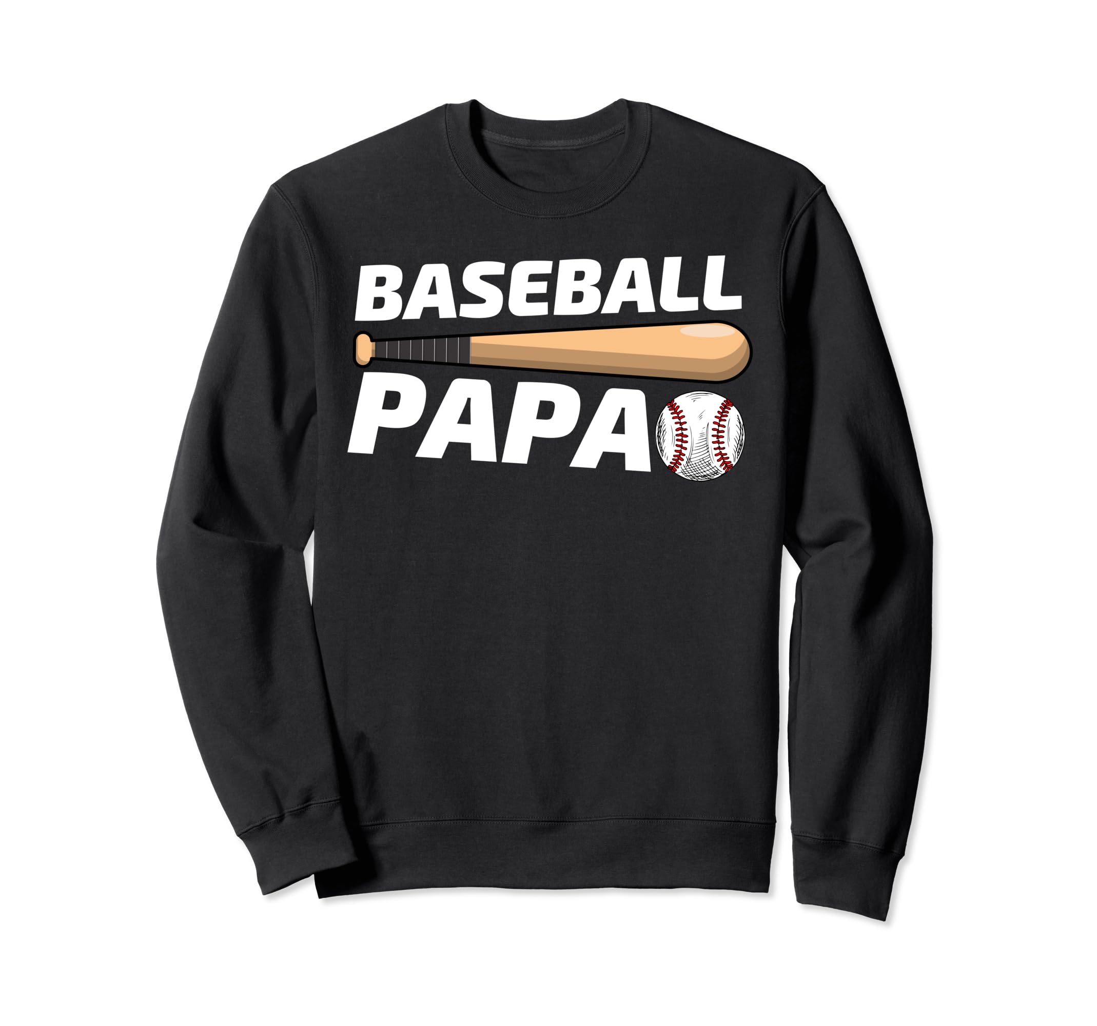 Baseball Papa Family Matching Sweatshirt - Custom Art Print Men Women - T-Shirt, Sweatshirt, Hoodie