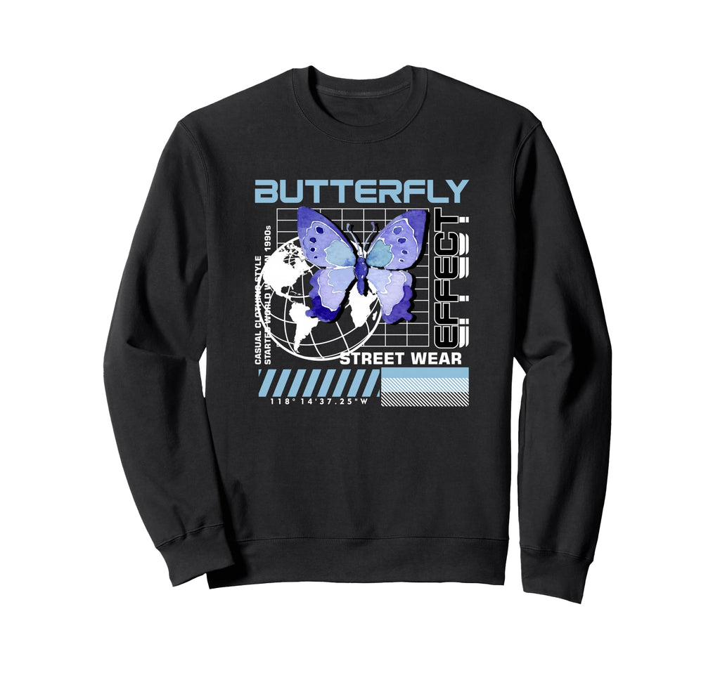 Butterfly Effect Y2K Grunge Aesthetic Sweatshirt - Graphic Print for Adults - T-Shirt, Sweatshirt, Hoodie