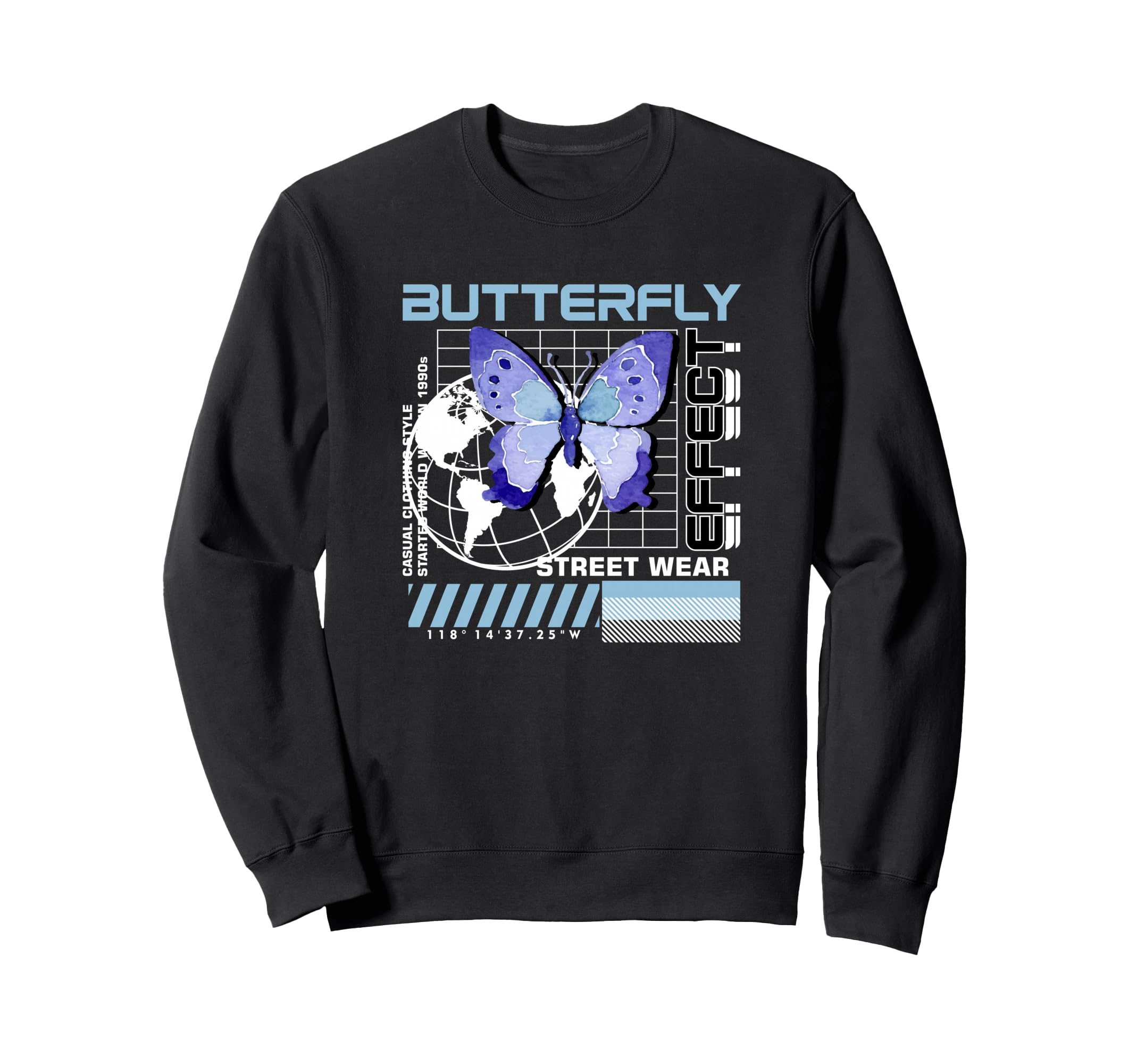 Butterfly Effect Y2K Grunge Aesthetic Sweatshirt - Graphic Print for Adults - T-Shirt, Sweatshirt, Hoodie