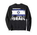 Israel Flag Distressed Israeli Sweatshirt - Aesthetic Graphic Unisex - T-Shirt, Sweatshirt, Hoodie