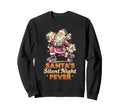 Santas Silent Night Fever Disco Sweatshirt - Novelty Apparel for Adults - T-Shirt, Sweatshirt, Hoodie