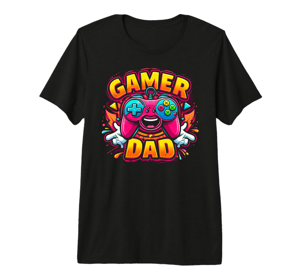 Gamer Dad Game Controller Gaming T-Shirt - Minimalist Print for Adults - T-Shirt, Sweatshirt, Hoodie