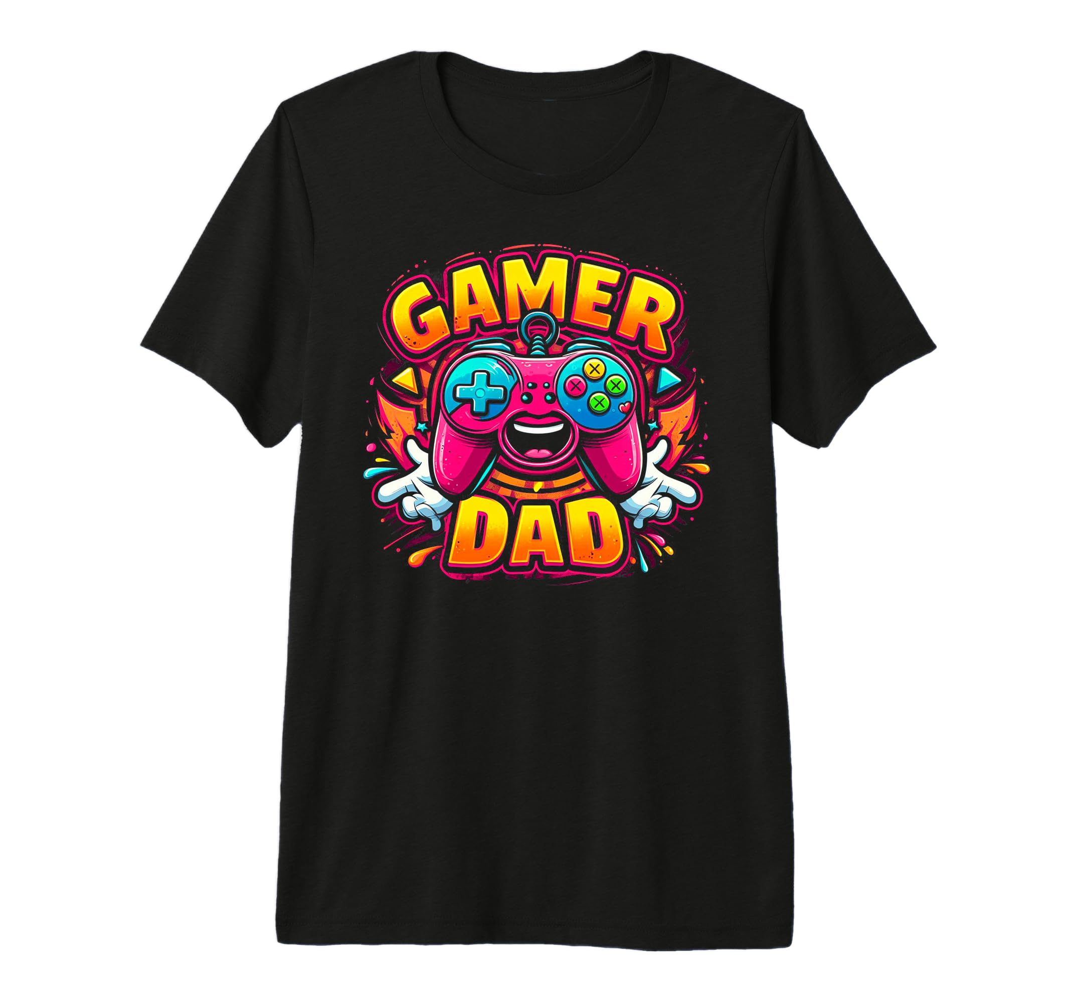 Gamer Dad Game Controller Gaming T-Shirt - Minimalist Print for Adults - T-Shirt, Sweatshirt, Hoodie