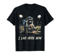 Raccoon I Live Here Now Baseball T-Shirt - Custom Art Print Men Women - T-Shirt, Sweatshirt, Hoodie