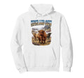 Highland Cow 70S 90S Highland Cow Animal Hoodie - Minimalist Print Unisex - T-Shirt, Sweatshirt, Hoodie