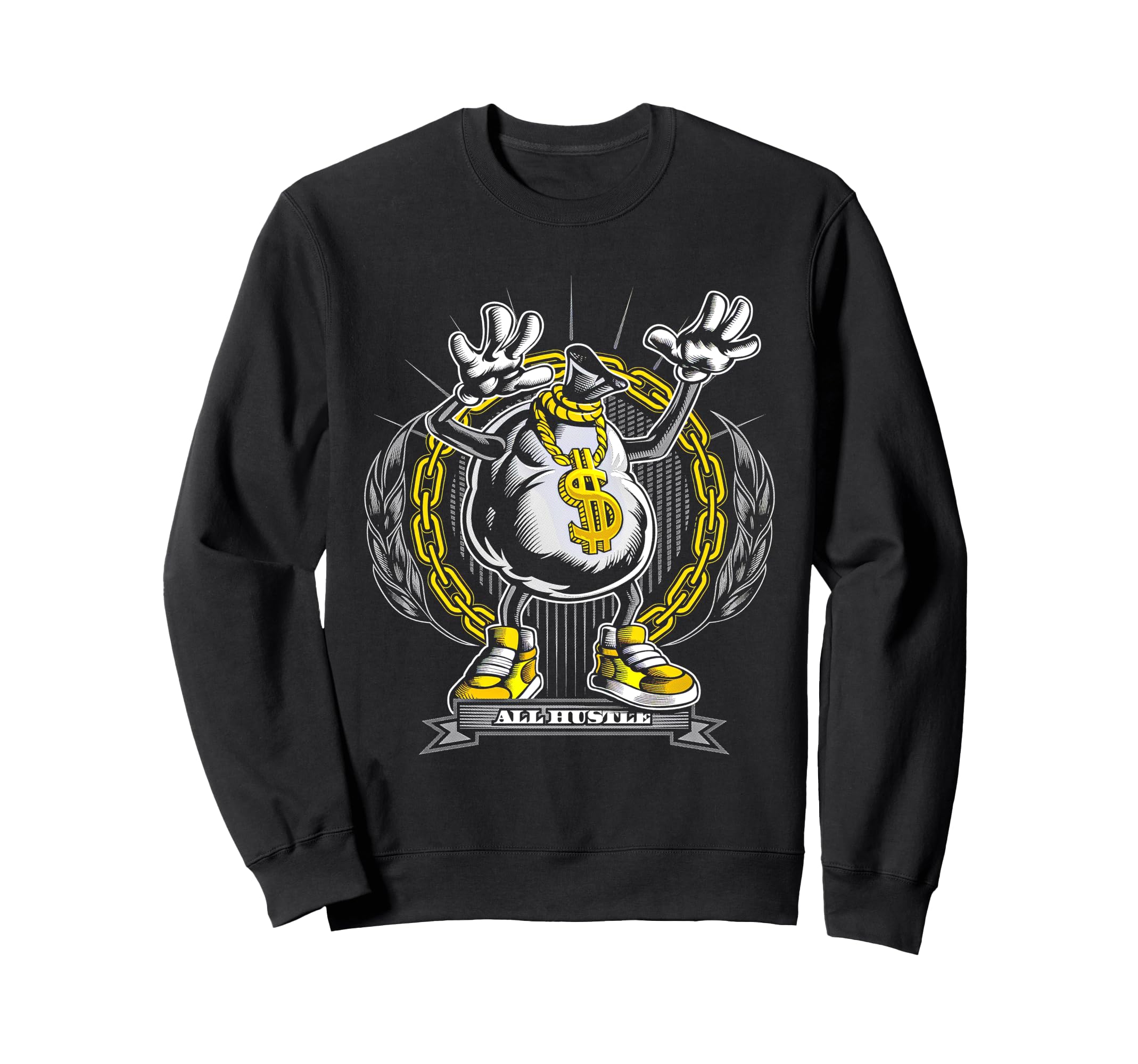 Gangster Hiphop Old School Hip Hop Sweatshirt - Unique Graphic Unisex - T-Shirt, Sweatshirt, Hoodie