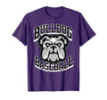 Bulldogs Black Baseball Game Day Stars Mom T-Shirt - Graphic Print Unisex - T-Shirt, Sweatshirt, Hoodie