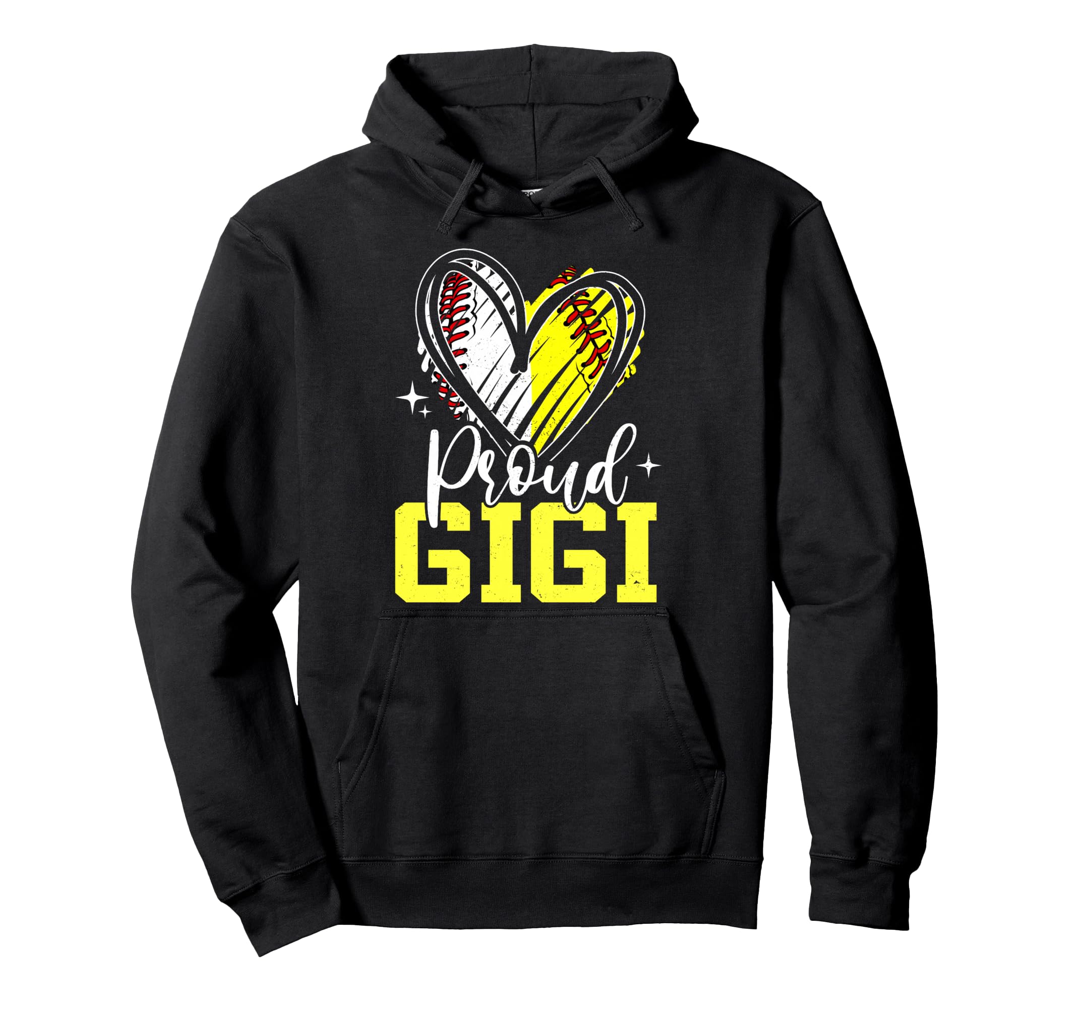 Proud Gigi Baseball Softball Heart Hoodie - Streetwear Style Unisex - T-Shirt, Sweatshirt, Hoodie