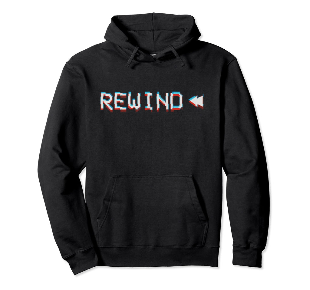 Glitch Vcr Vhs Tape 80S Rewind Hoodie - Unique Graphic for Adults - T-Shirt, Sweatshirt, Hoodie