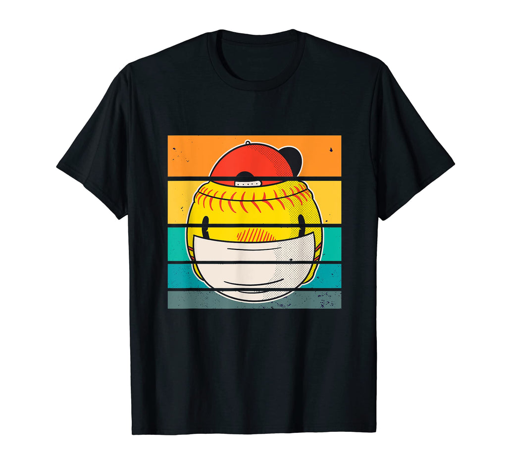 Baseball Softball Ball Face Mask T-Shirt - Streetwear Style Men Women - T-Shirt, Sweatshirt, Hoodie