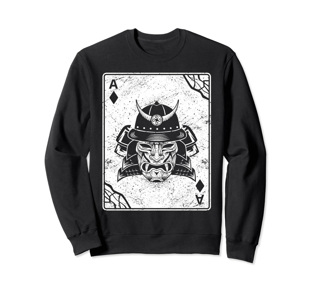 Oni Mask Card Glitch Anime Sweatshirt - Streetwear Style Men Women - T-Shirt, Sweatshirt, Hoodie