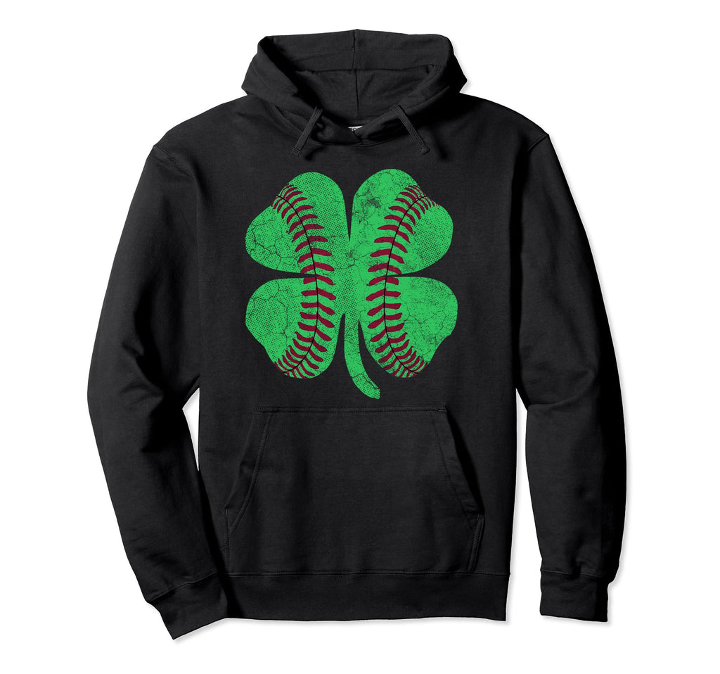 St Patricks Day Shamrock Baseball Hoodie - Custom Art Print Men Women - T-Shirt, Sweatshirt, Hoodie