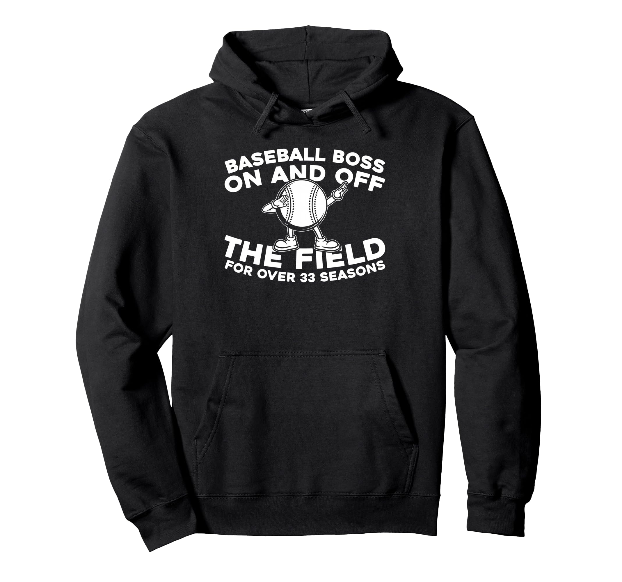 33 Years Old Baseballer Player Team Hoodie - Trendy Graphic Unisex - T-Shirt, Sweatshirt, Hoodie