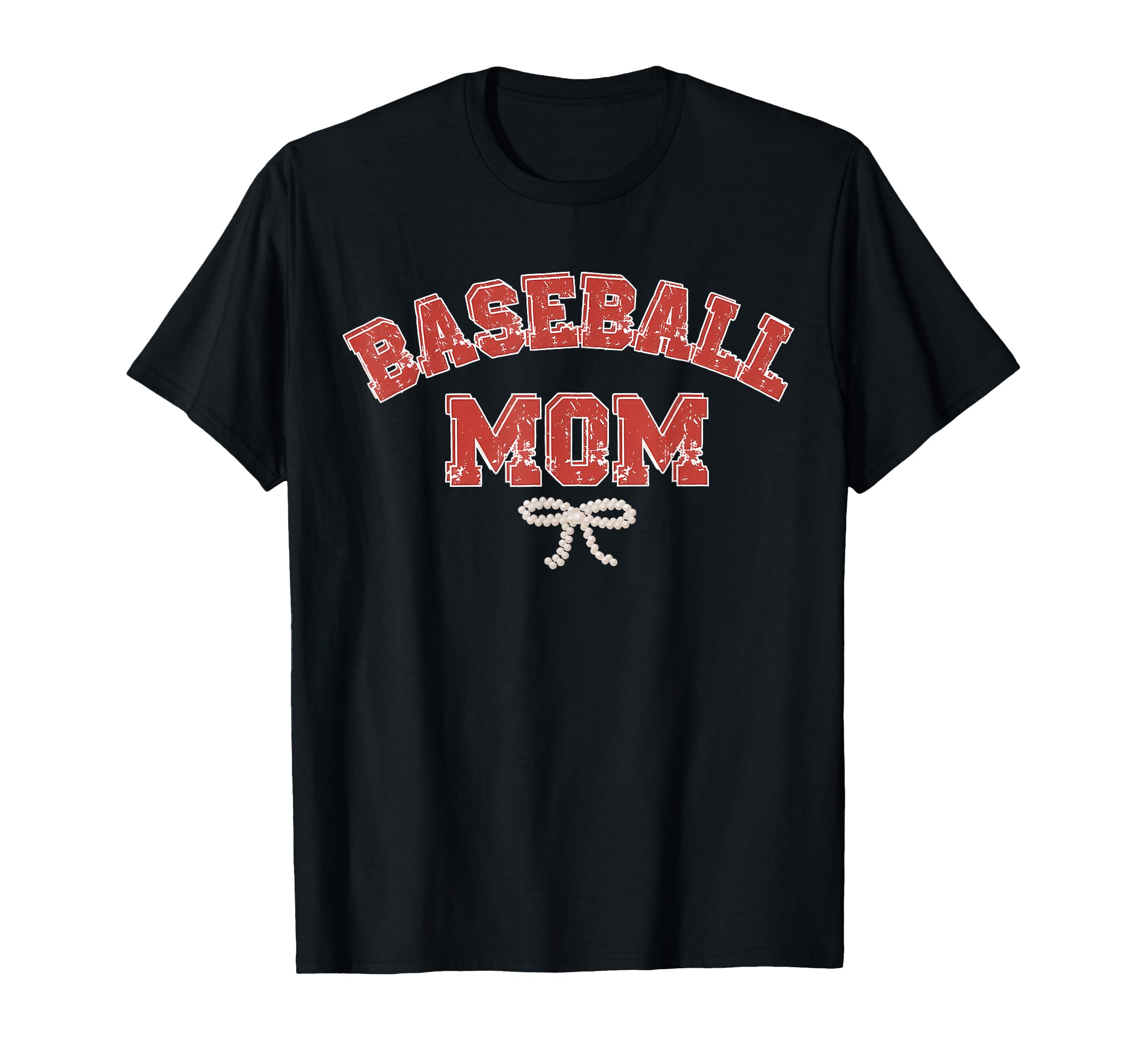 Baseball Coquette Bow Baseball Mom Mama T-Shirt - Unique Graphic for Adults - T-Shirt, Sweatshirt, Hoodie