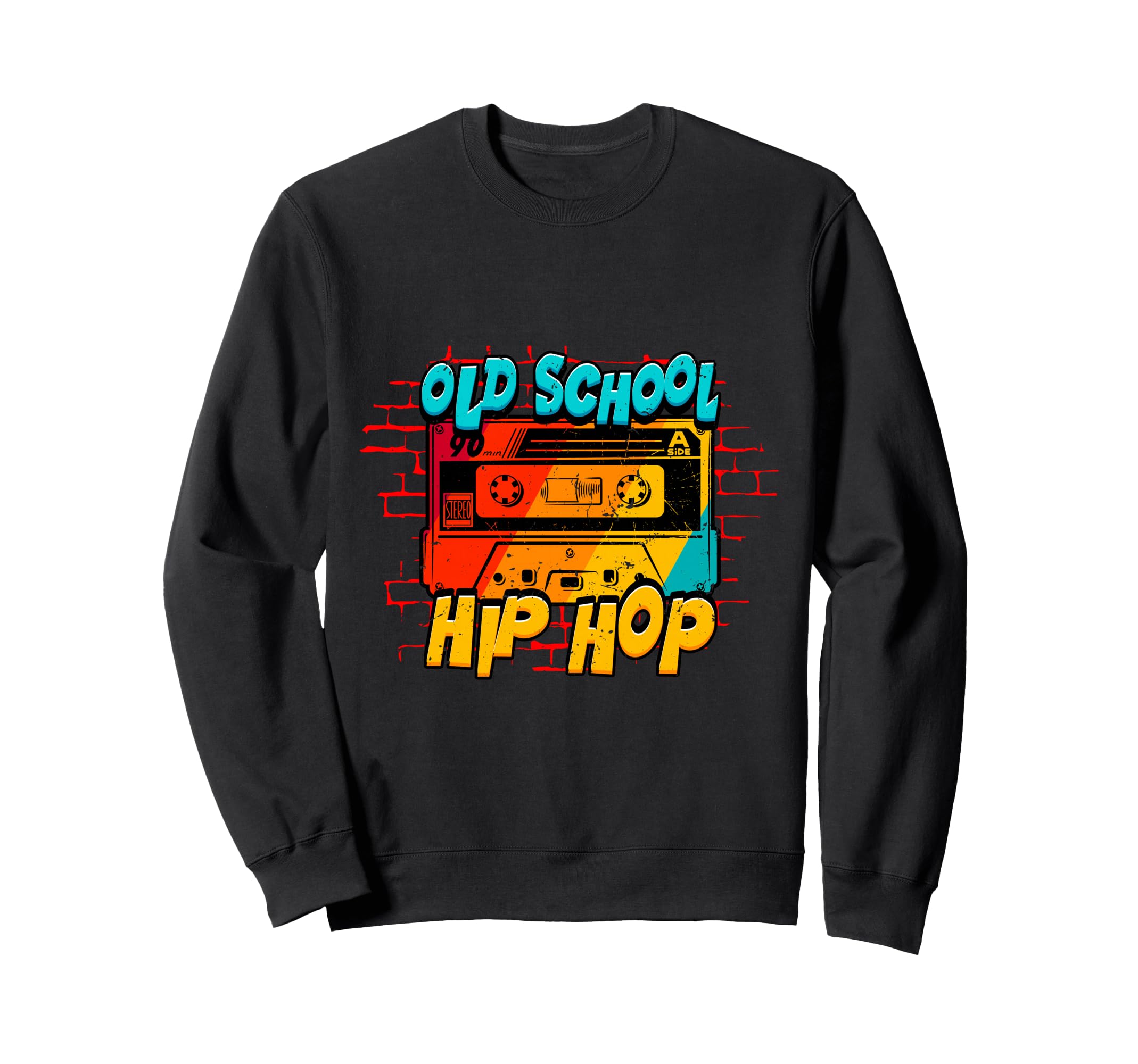 Old School Hip Hop Music Boombox Sweatshirt - Aesthetic Graphic for Adults - T-Shirt, Sweatshirt, Hoodie