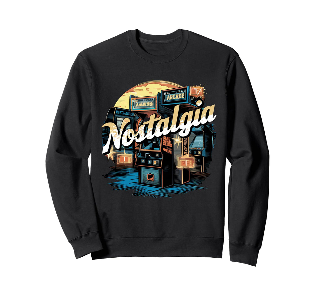 Arcade Gaming Video Game Nostalgi Sweatshirt - Custom Art Print Unisex - T-Shirt, Sweatshirt, Hoodie