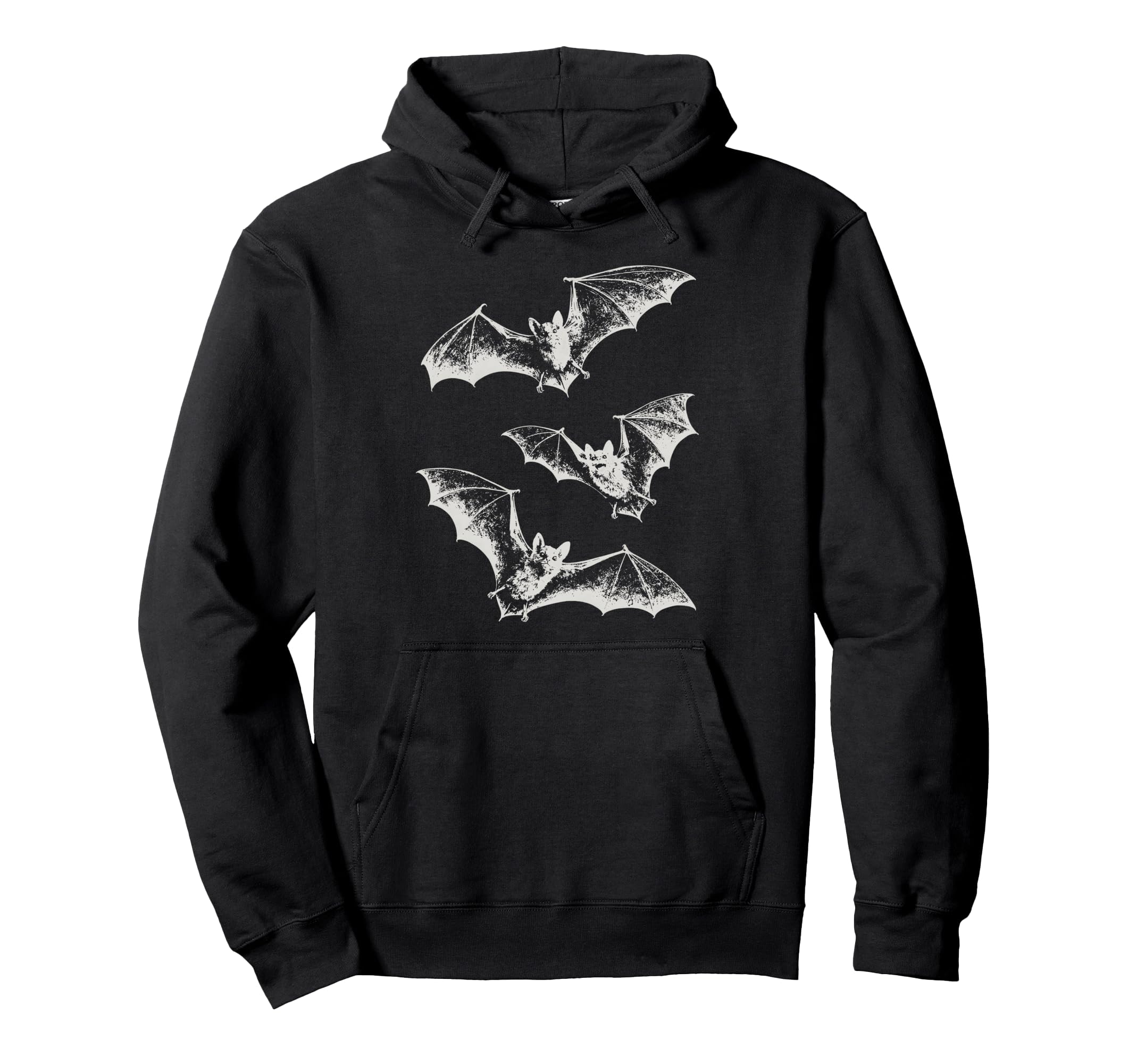 Three Bats Y2K 90S Gothic Grunge Dark Hoodie - Novelty Apparel Men Women - T-Shirt, Sweatshirt, Hoodie