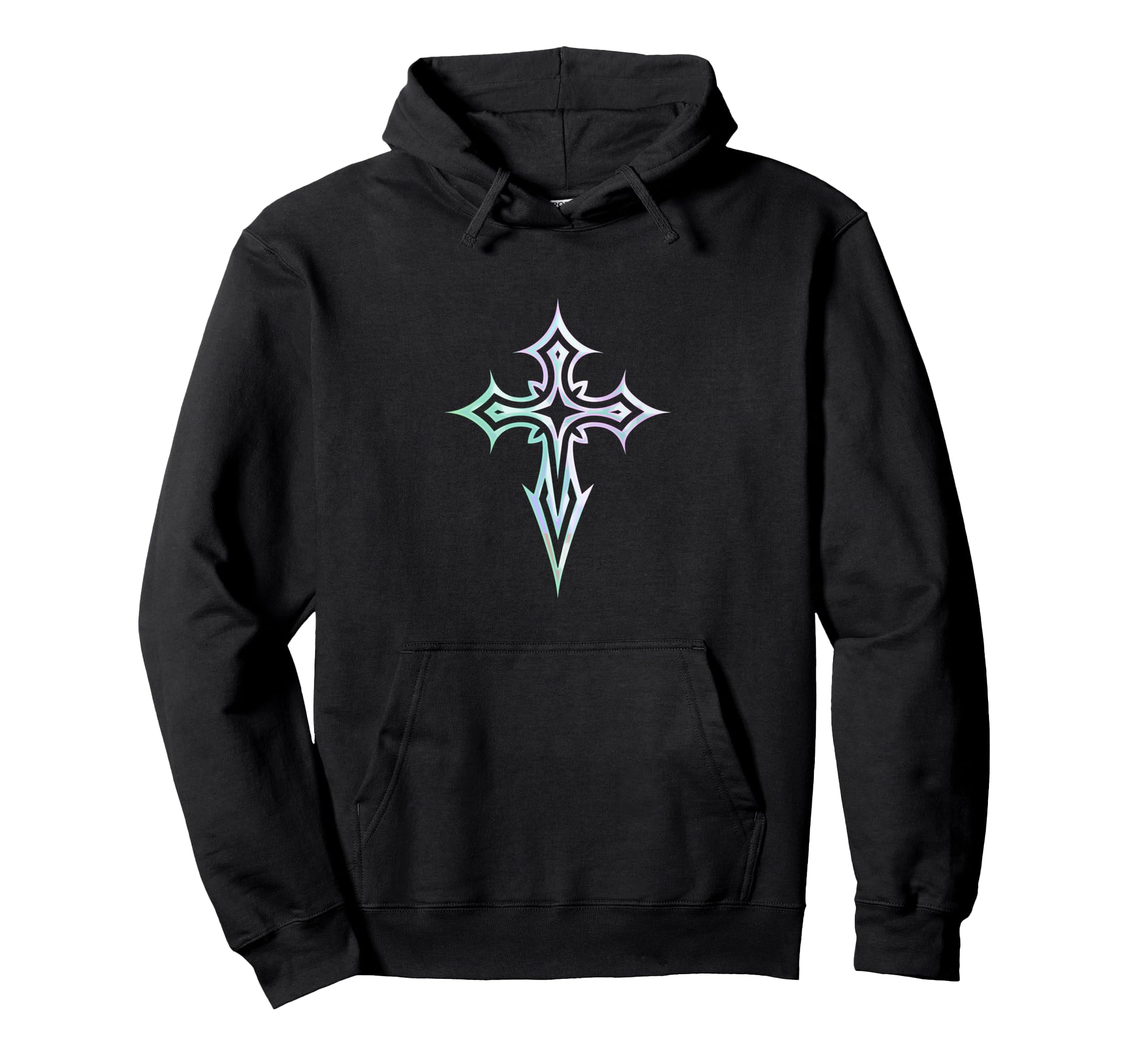 Gothic Cross Y2K Alt Aesthetic Emo Hoodie - Trendy Graphic Men Women - T-Shirt, Sweatshirt, Hoodie