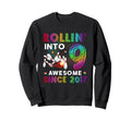 Rollin Into 9 Awesome 2017 Roller Sweatshirt - Custom Art Print Unisex - T-Shirt, Sweatshirt, Hoodie