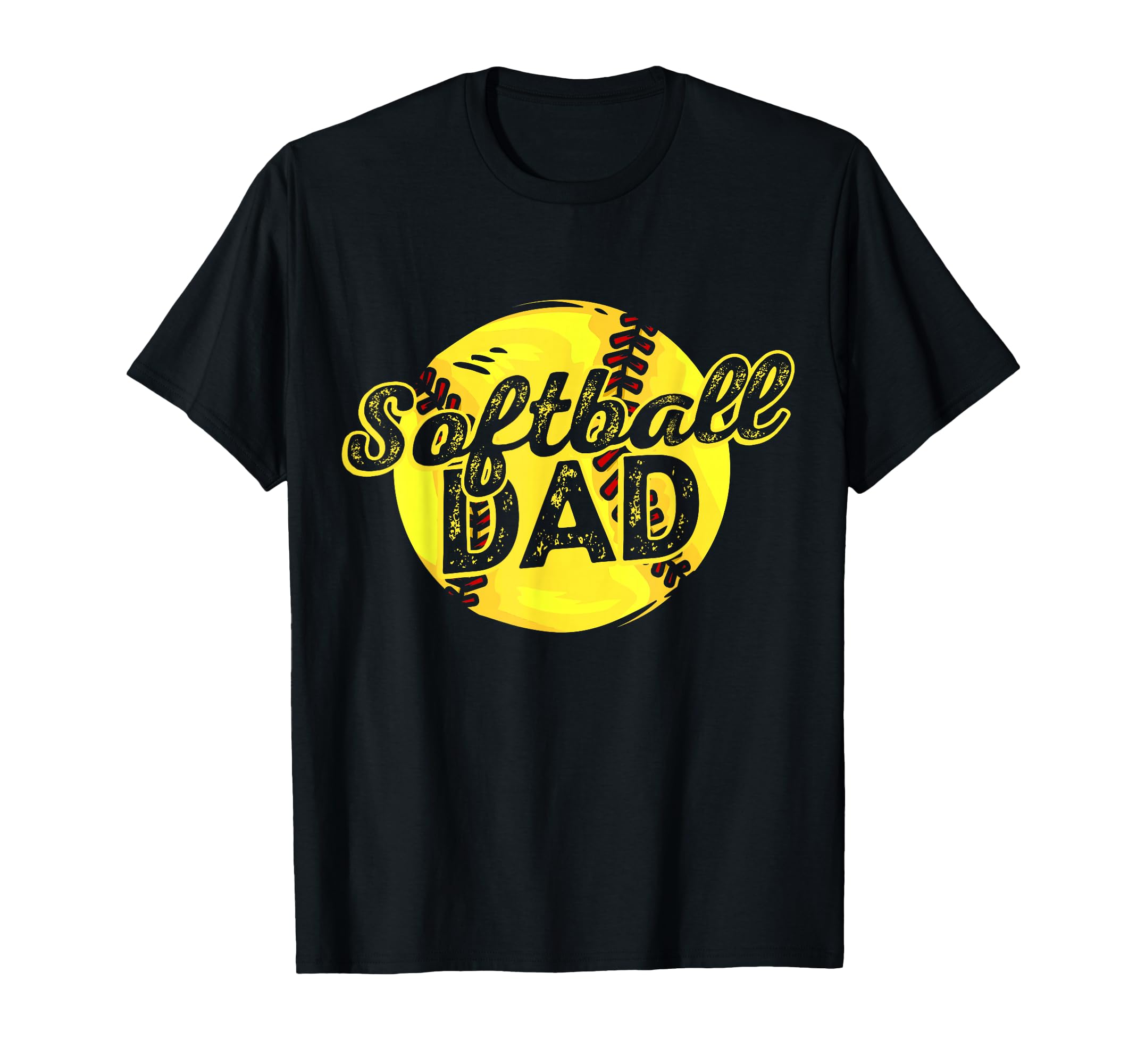 Softball Dad Daddy Fathers Day T-Shirt - Minimalist Print for Adults - T-Shirt, Sweatshirt, Hoodie
