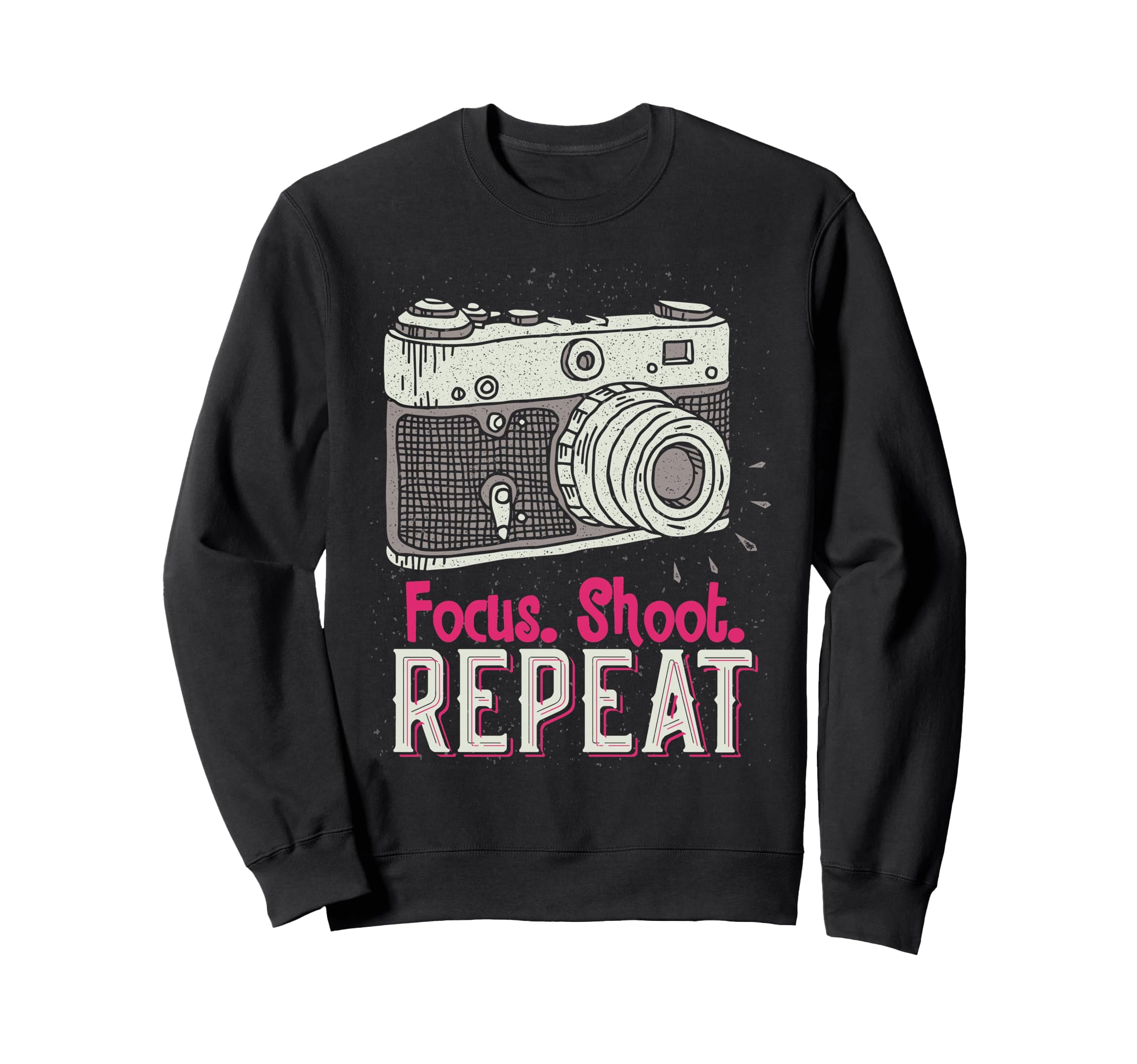Focus Shoot Repeat Photography Sweatshirt - Custom Art Print for Adults - T-Shirt, Sweatshirt, Hoodie