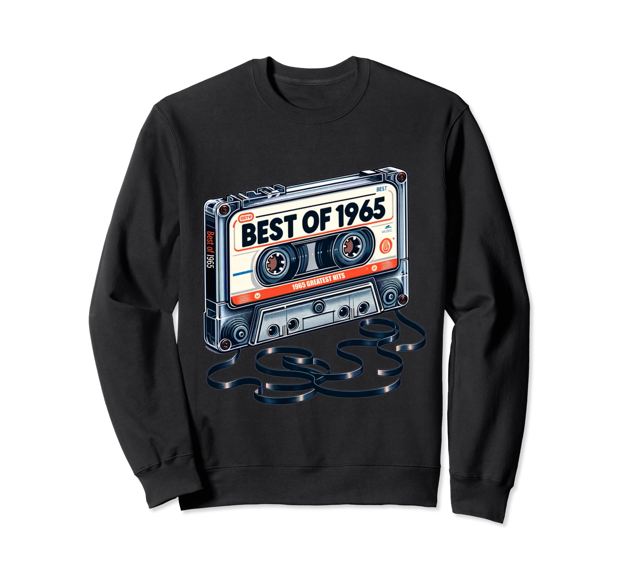 1965 Cassette Tape Birthday Nostalgia Sweatshirt - Trendy Graphic Unisex - T-Shirt, Sweatshirt, Hoodie