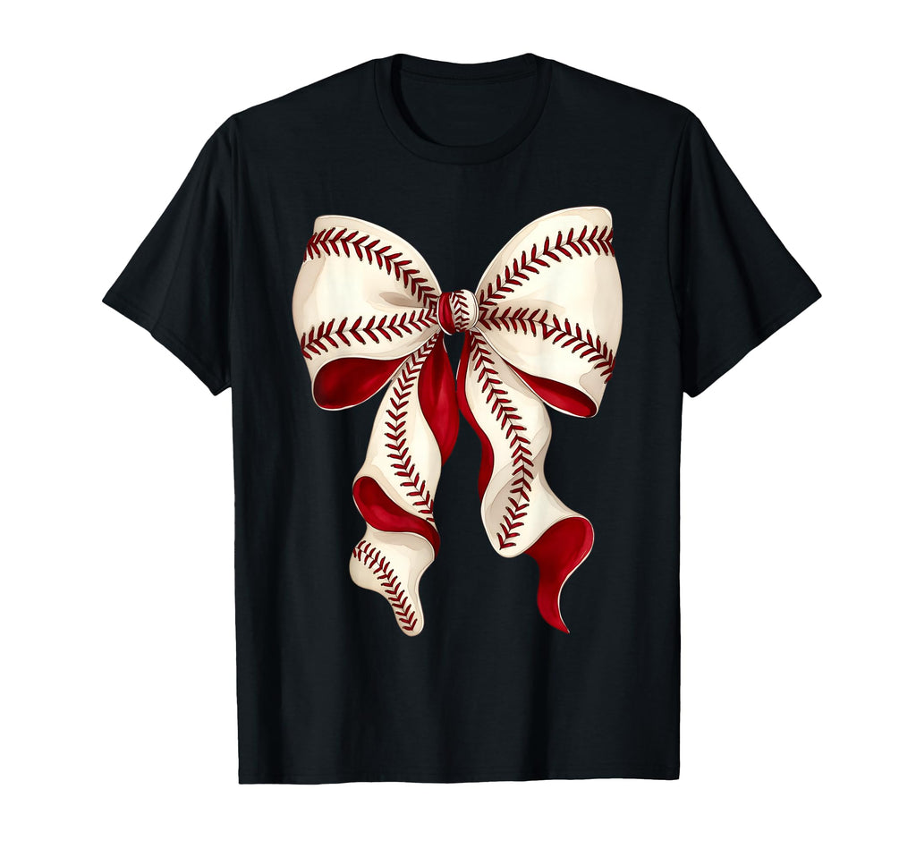 Baseball Mom Coquette Bow Sports Game T-Shirt - Fun Novelty Design Unisex - T-Shirt, Sweatshirt, Hoodie