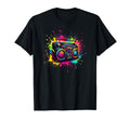 Splash Art Boombox Old School 80S Music T-Shirt - Unique Graphic Men Women - T-Shirt, Sweatshirt, Hoodie