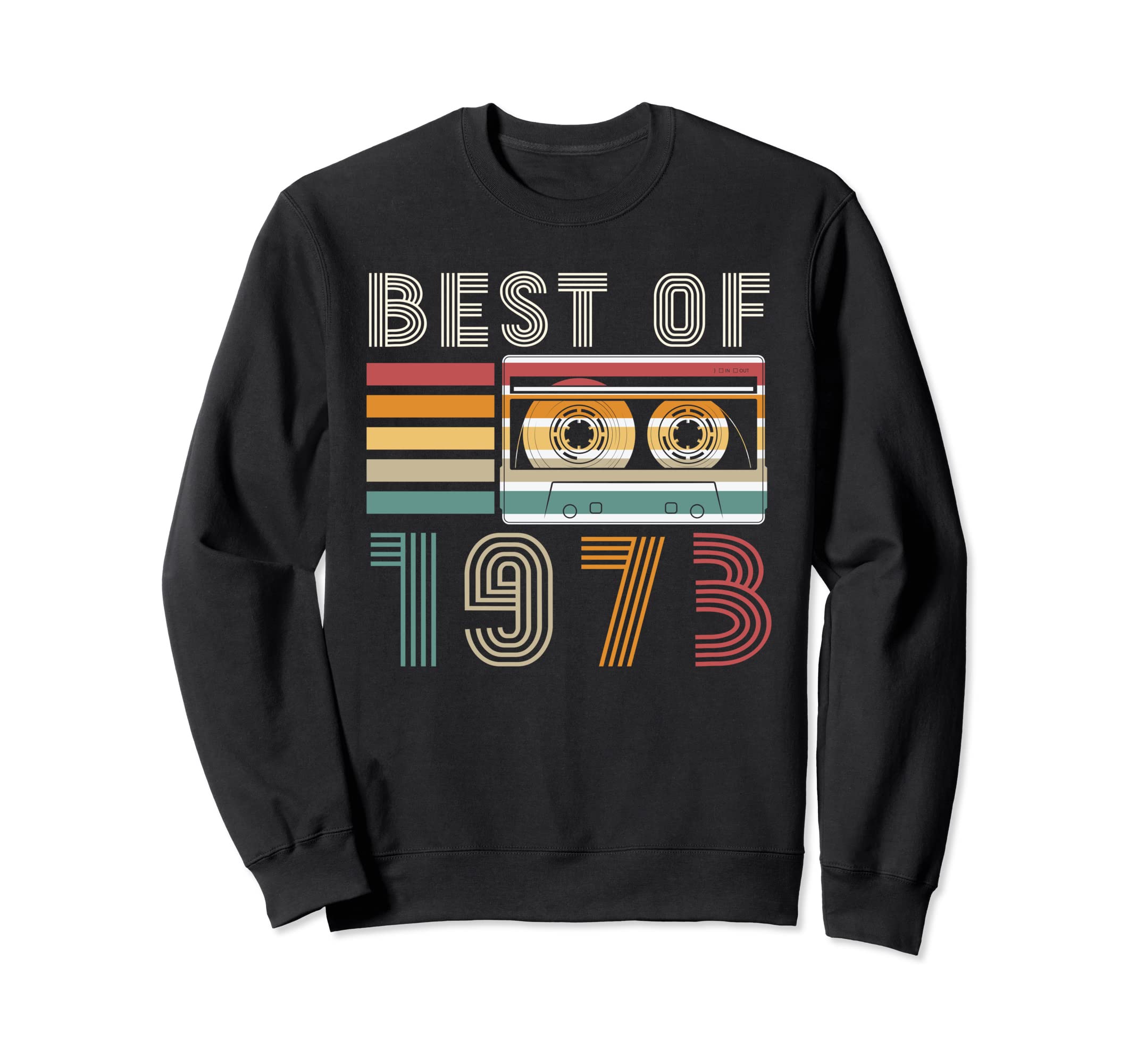 Best 1973 Cassette Tape 50 Sweatshirt - Casual Everyday Wear for Adults - T-Shirt, Sweatshirt, Hoodie