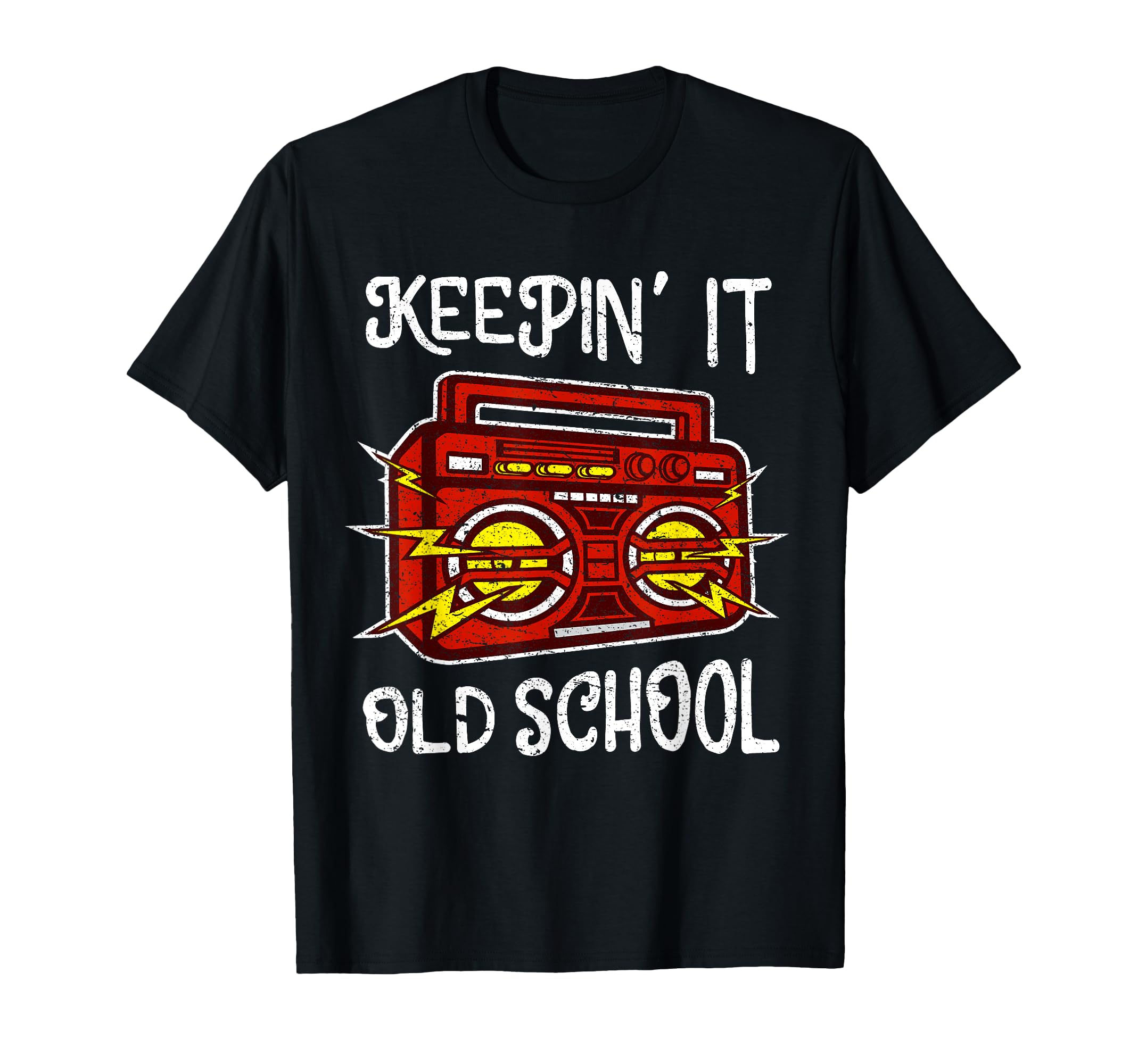 Boombox Old School Hip Hop Gift T-Shirt - Casual Everyday Wear Men Women - T-Shirt, Sweatshirt, Hoodie