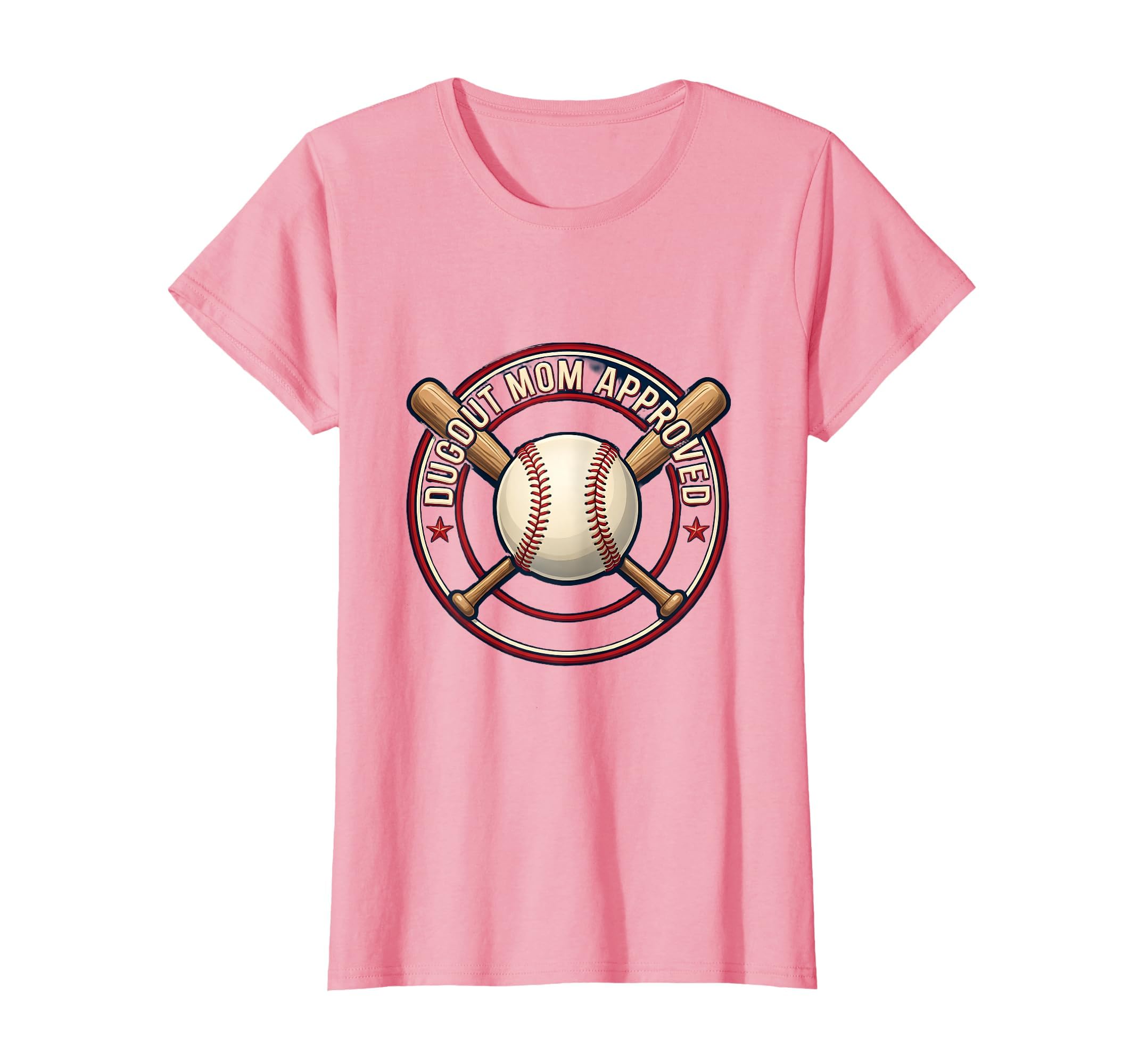 Dugout Mom Approved Baseball Mom T-Shirt - Custom Art Print Men Women - T-Shirt, Sweatshirt, Hoodie