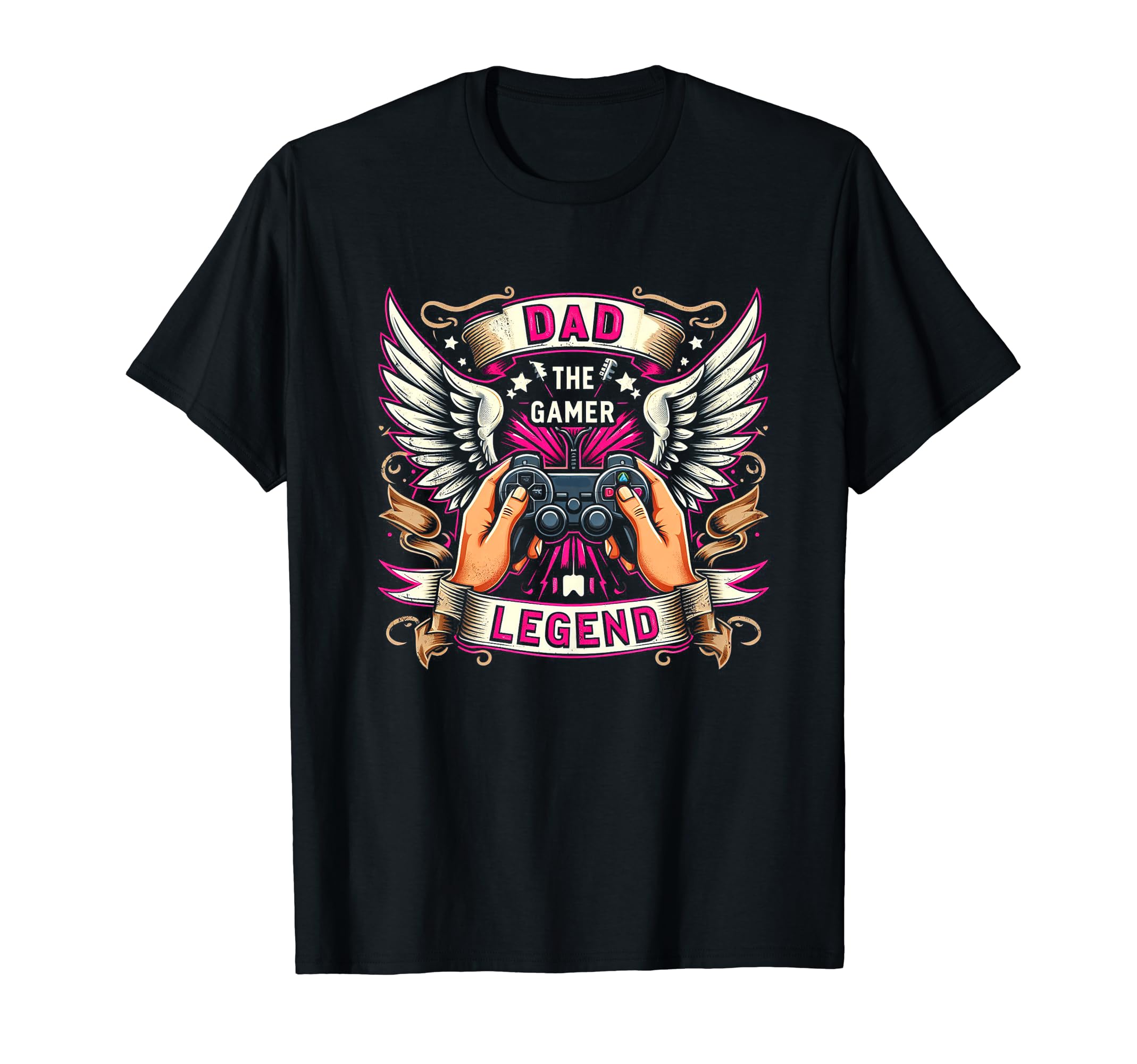 Gamer Dad Game Controller Gaming T-Shirt - Aesthetic Graphic Men Women - T-Shirt, Sweatshirt, Hoodie