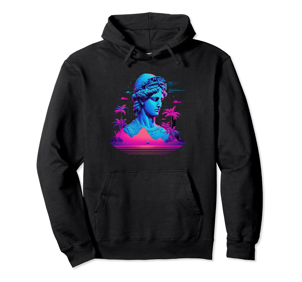 Vaporwave Aesthetic Futuristische Hoodie - Minimalist Print Unisex - T-Shirt, Sweatshirt, Hoodie