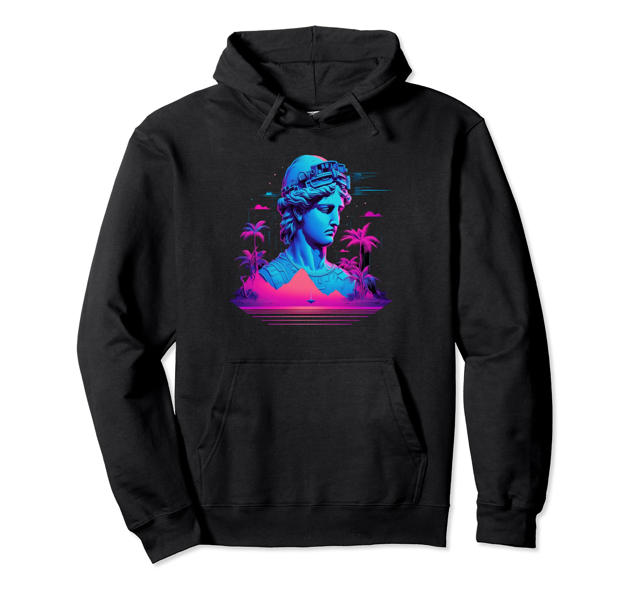 Vaporwave Aesthetic Futuristische Hoodie - Minimalist Print Unisex - T-Shirt, Sweatshirt, Hoodie