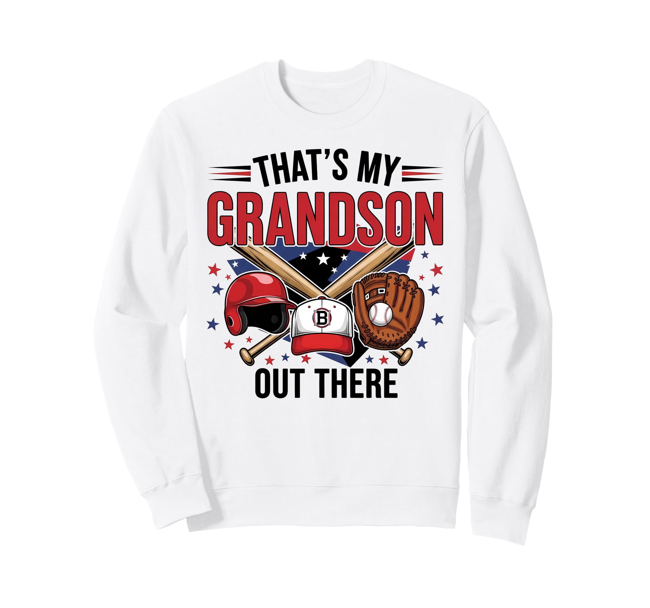 Proud Baseball Grandma Sweatshirt - Casual Everyday Wear Men Women - T-Shirt, Sweatshirt, Hoodie